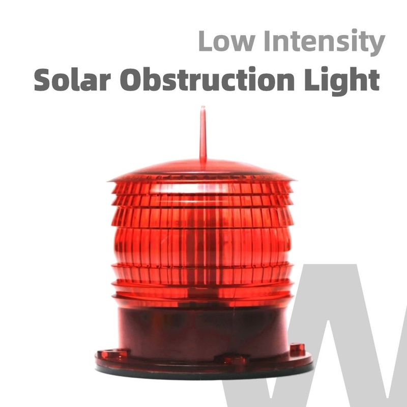 Dactylographiez à une obstruction de construction la LED rouge-clair lumière solaire d'aviation d'obstruction pour le bâtiment