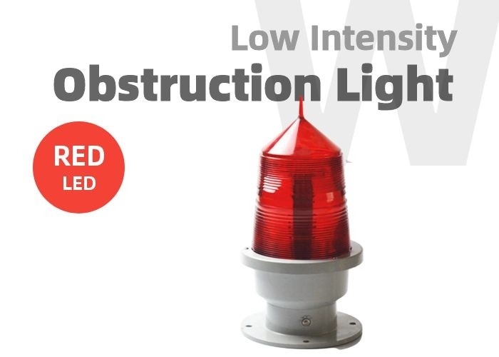 Lumière solaire de clignotant ROUGE d'aviation de balisage des obstacles de tour de GZ155 220V pour la grue à tour